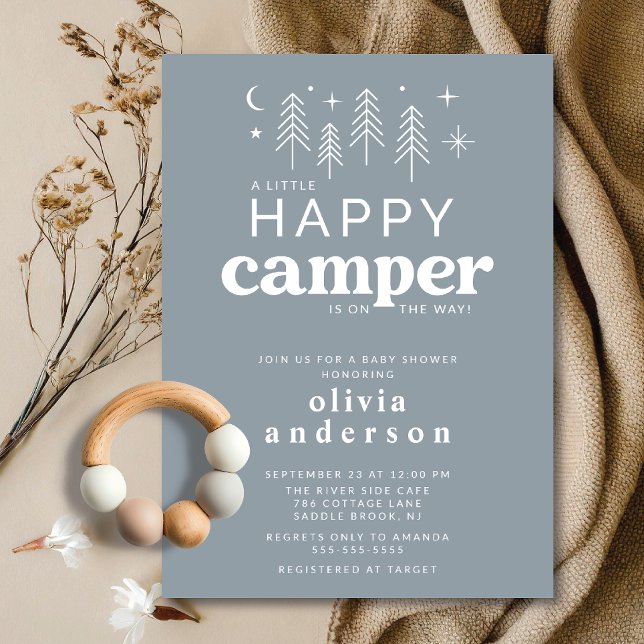 Happy Camper Kinderdusche Einladung (Von Creator hochgeladen)