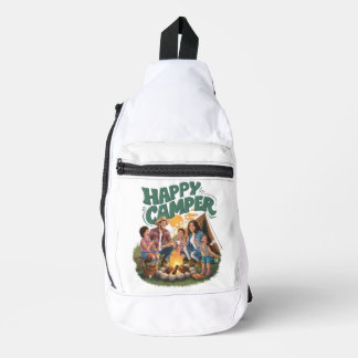 Happy Camper Kleinkind T - Shirt (1) Crossbody Bag