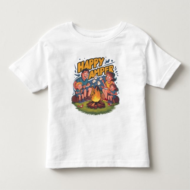 Happy Camper Kleinkind T - Shirt (2) (Vorderseite)
