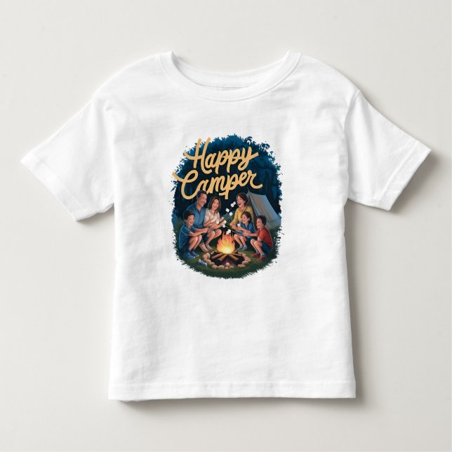 Happy Camper Kleinkind T - Shirt (4) (Vorderseite)