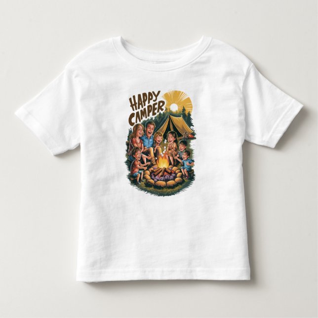 Happy Camper Kleinkind T - Shirt (6) (Vorderseite)