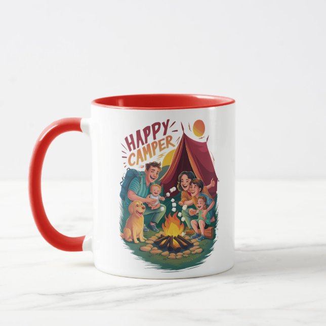 Happy Camper Kleinkind T - Shirt (7) Tasse (Links)