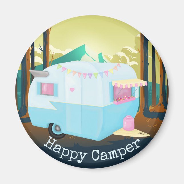 Happy Camper Magnet (Vorne)