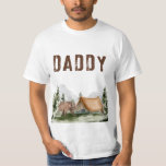 Happy Camper Mountain Forest Bär Geburtstag Daddy T-Shirt<br><div class="desc">Happy Camper Mountain Forest Bär Geburtstag Daddy T - Shirt</div>