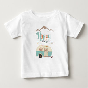 Happy Camper Niedlich Retro RV Baby T-shirt