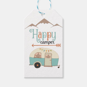 HAPPY CAMPER Niedlich Retro RV Geschenkanhänger