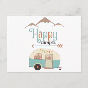 Happy Camper Niedlich Retro RV Postkarte