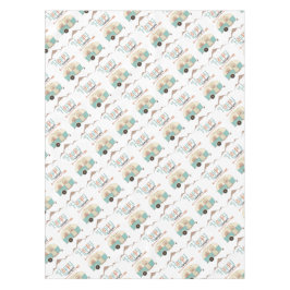 HAPPY CAMPER Niedlich Retro RV Tischdecke