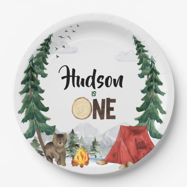 Happy Camper Paper Tellers Pappteller (Vorderseite)