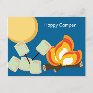 Happy Camper Postcard Postkarte
