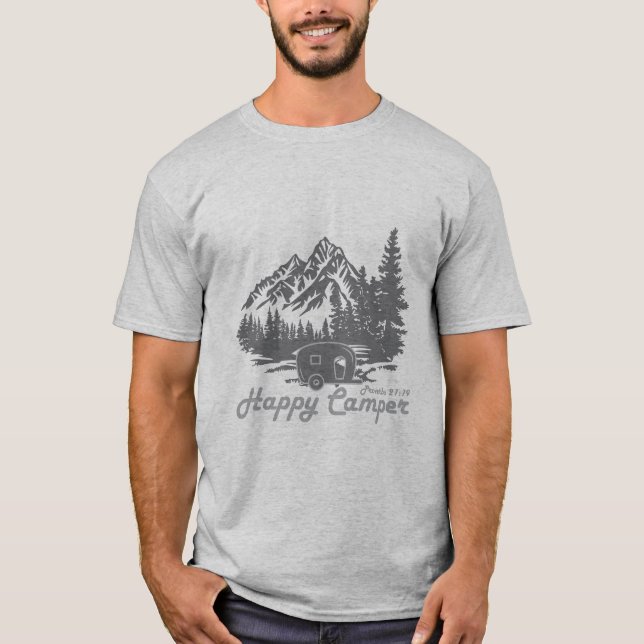 Happy Camper Proverbs 21:19 Shirt (Vorderseite)