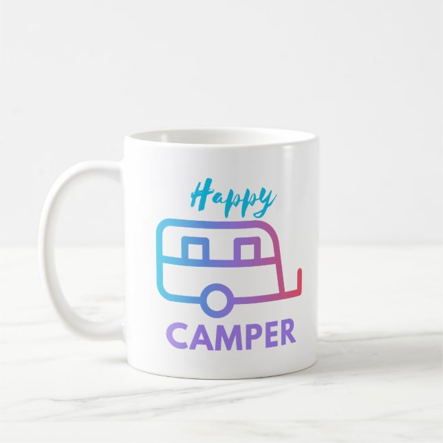 Happy Camper Pull Behind Adventure Kaffeetasse (Links)