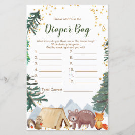 Happy Camper rät, was im Windeln-Bag-Spiel steckt