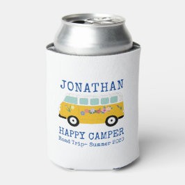Happy Camper Retro RV Blue Custom Cooler Dosenkühler
