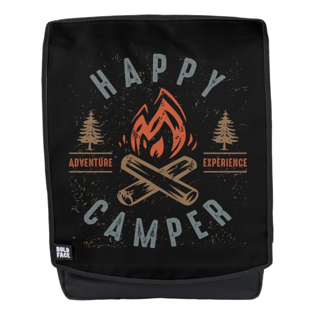 Happy Camper Rucksack (Vorderseite)