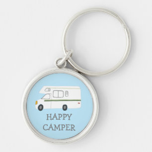 HAPPY CAMPER RV Motorhome Camping CUSTOM Schlüsselanhänger