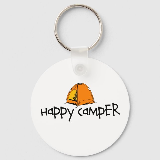 Happy Camper Schlüsselanhänger (Vorderseite)