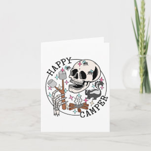 Happy Camper Skeleton Marshmallow Funny Camping Lo Karte