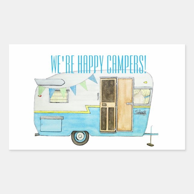 Happy Camper Stickers (Vorderseite)