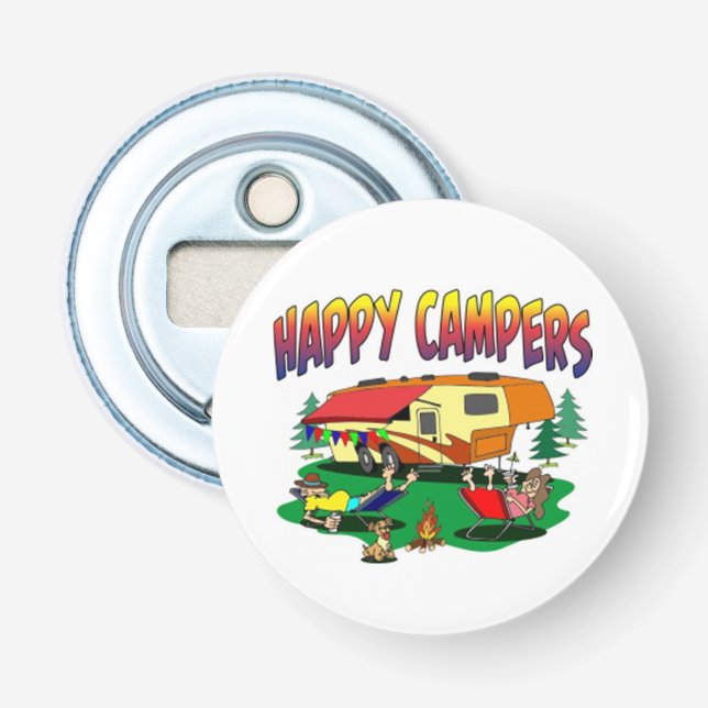 ** HAPPY CAMPER STYLE** FLASCHENÖFFNER (Vorderseite)