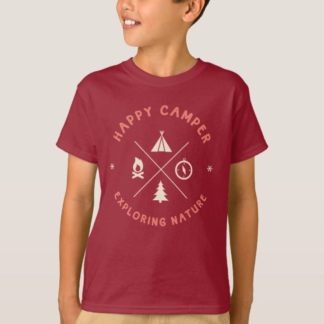 Happy Camper T-Shirt (Vorderseite)
