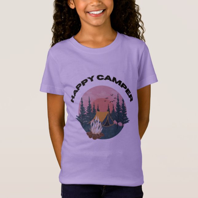 HAPPY CAMPER T-Shirt (Vorderseite)