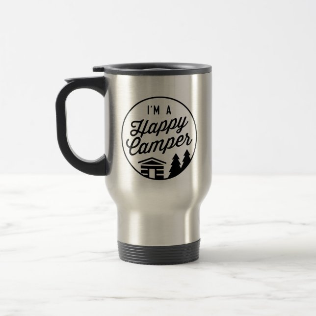 Happy Camper Travel Mug Reisebecher (Links)