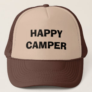 HAPPY CAMPER trucker hat for camping and RVing Truckerkappe