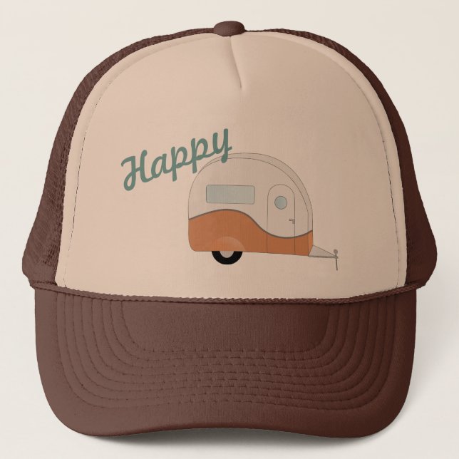 Happy Camper Trucker Hut Truckerkappe (Vorderseite)