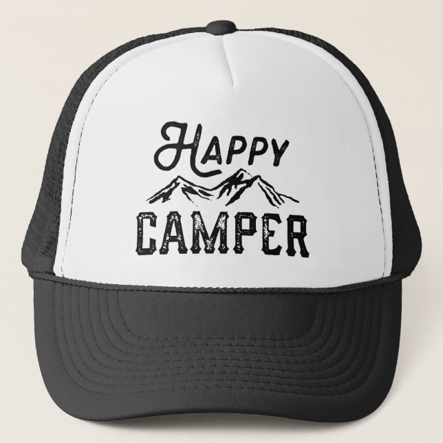 Happy Camper Truckerkappe (Vorderseite)