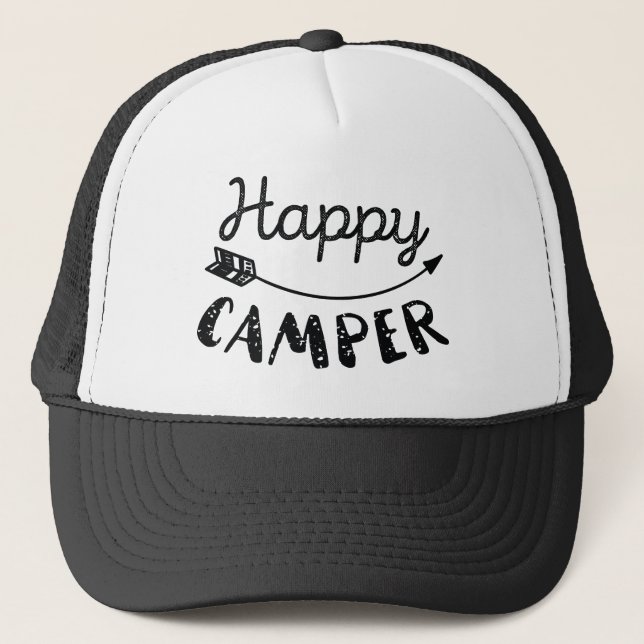 Happy Camper Truckerkappe (Vorderseite)