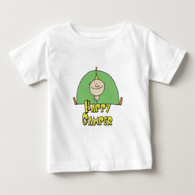 Happy Camper Typ Baby T-shirt (Vorderseite)