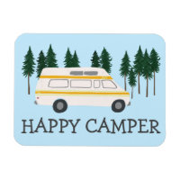 HAPPY CAMPER Vanlife RVing Motorhome Bäume
