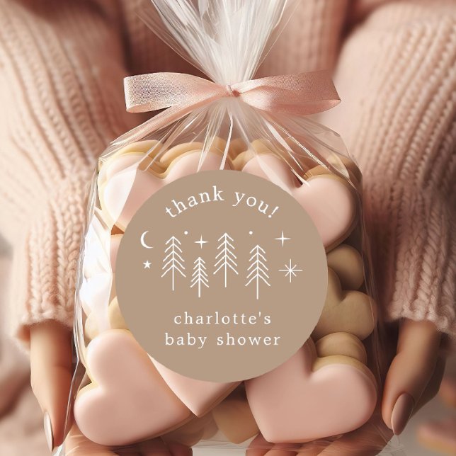 Happy Camper Vielen Dank Runder Aufkleber (Von Creator hochgeladen)