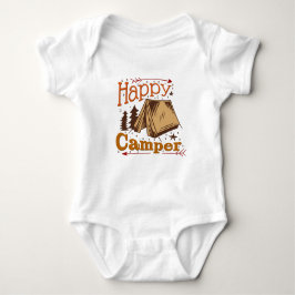 Happy Camper Zelt Trees Pfeile Baby Strampler