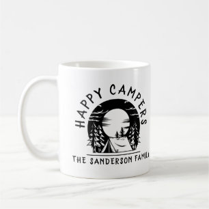 Happy Campers Family Name Camping Trip Kaffeetasse