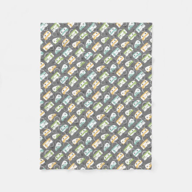 Happy Campers Fleecedecke (Vorderseite)