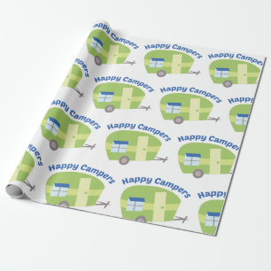 Happy Campers Geschenkpapier