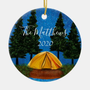 Happy Campers Personalisierte Familienverzierung Keramik Ornament