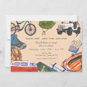 Happy Campers Retirement Party Einladung