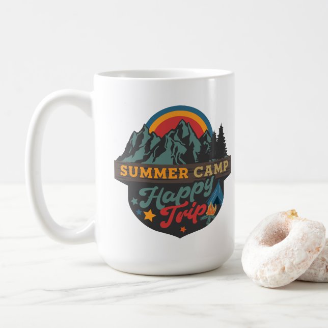 Happy Campers Sommerreise Kaffeetasse (Mit Donut)