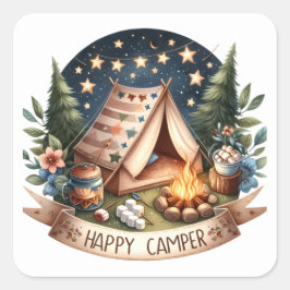 Happy Campers Summer Stickers