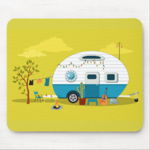 Happy Campers Trailer Mousepad