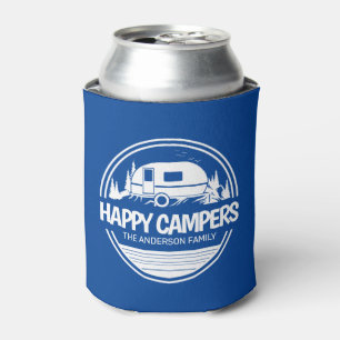 Happy Campers Vintag Blue Camping Dosenkühler
