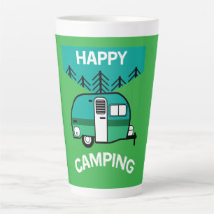 Happy Campers   Wohnwagen   Camper Throw Pillow Mu Milchtasse