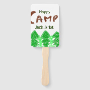 Happy Camping Camper ein Geburtstag Kinder Bäume H Fächer