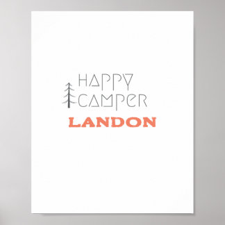 Happy Camping.Individuelle Name. Poster & Prints