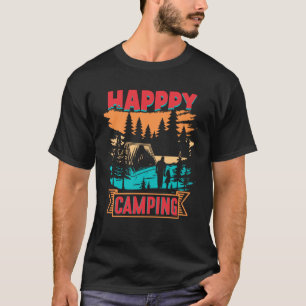 Happy Camping mit Familie T-Shirt
