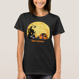 Happy Campoween Spuk Wohnwagen T-Shirt