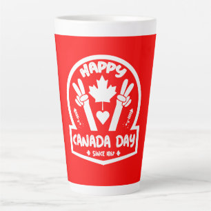 Happy Canada Day 1 Juli Große Kaffee Tasse
